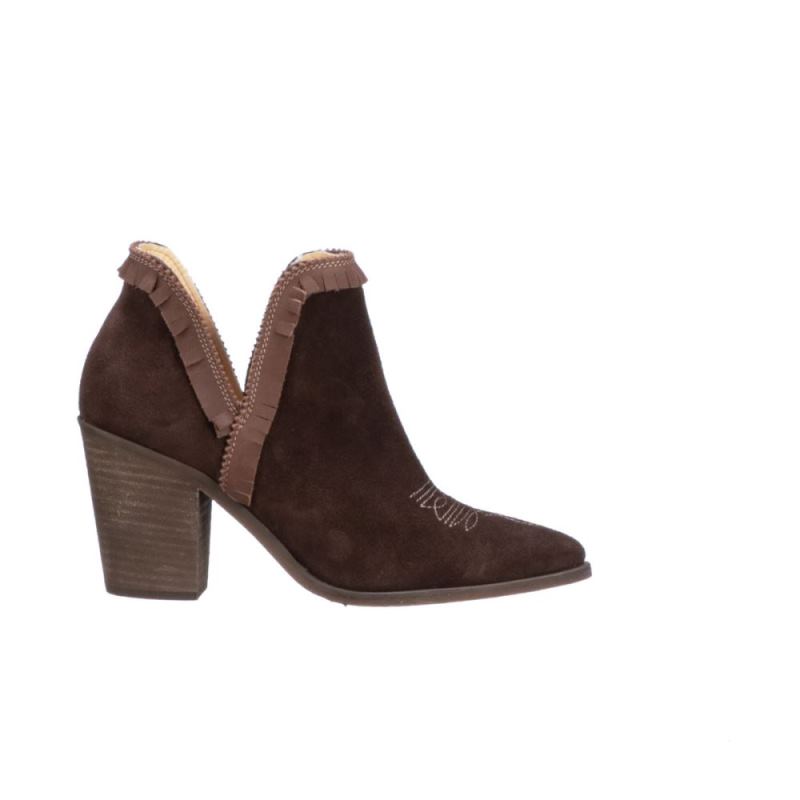 Lucchese Boots | Alma Suede - Chocolate