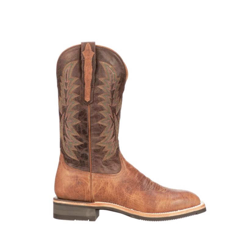 Lucchese Boots | Rudy - Tan + Chocolate