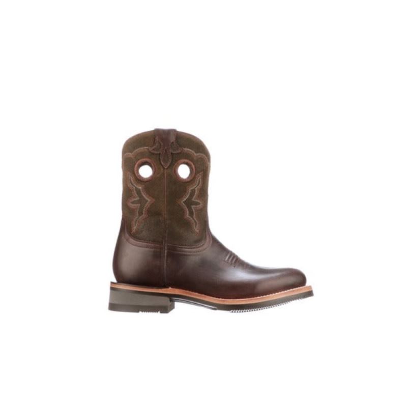 Lucchese Boots | Ruth Short - Chocolate + Olive