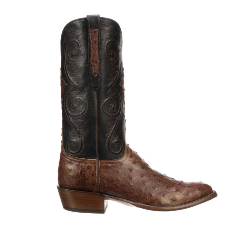 Lucchese Boots | Randall - Pecan + Black