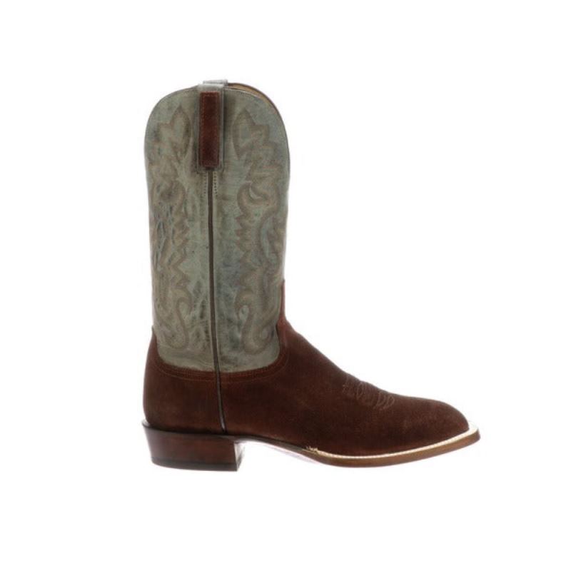 Lucchese Boots | Levi - Rust + Sky Blue