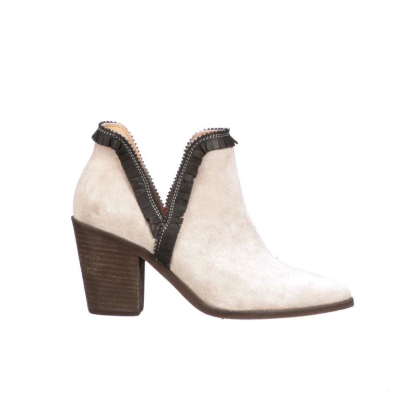 Lucchese Boots | Alma Suede - Bone