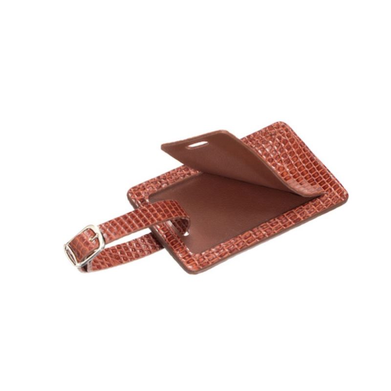 Lucchese Boots | Exotic Luggage Tag - Cognac