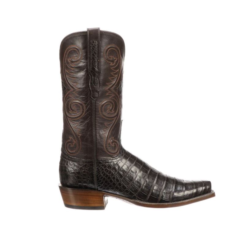 Lucchese Boots | Jones - Chocolate + Dark Brown