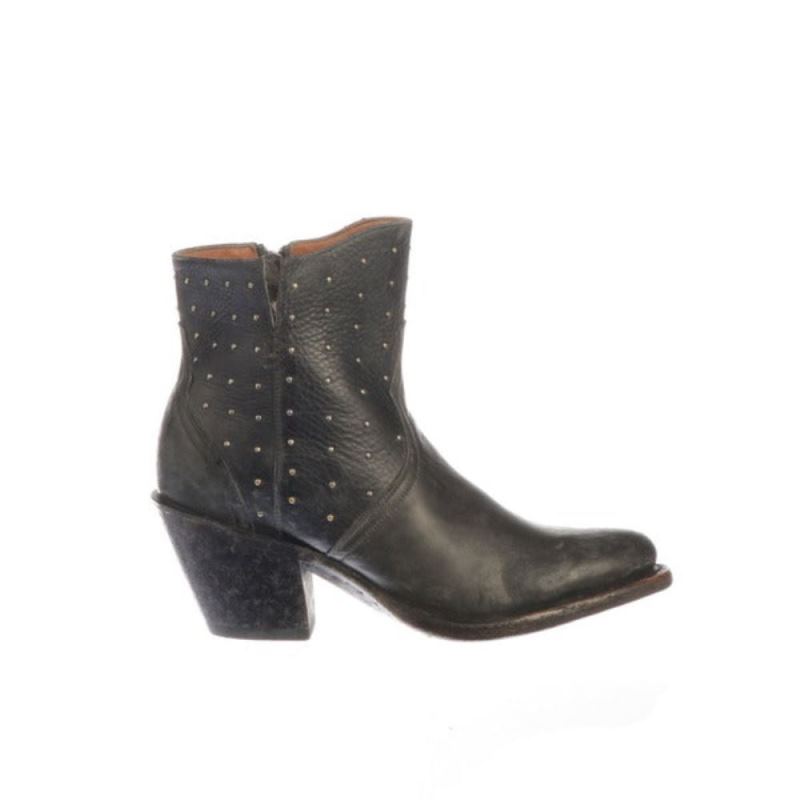 Lucchese Boots | Harley - Black + Beige