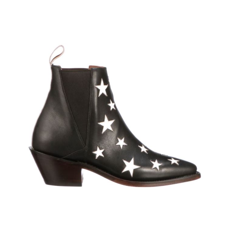 Lucchese Boots | Estrella Chelsea - Black + White