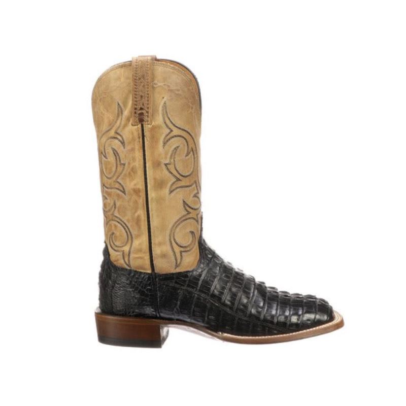 Lucchese Boots | Haan - Black + Pearl Bone